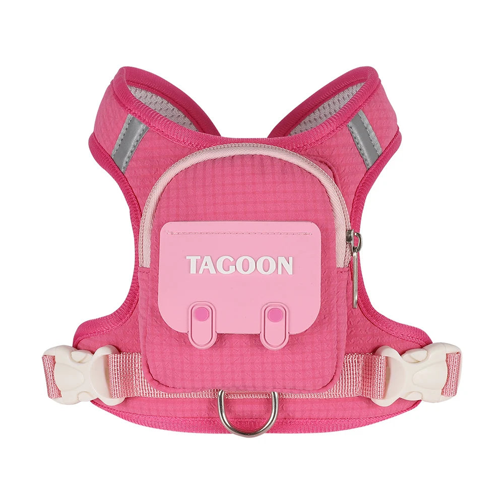 Borwger Reflective Dog Backpack Harness – Optional Leash Set