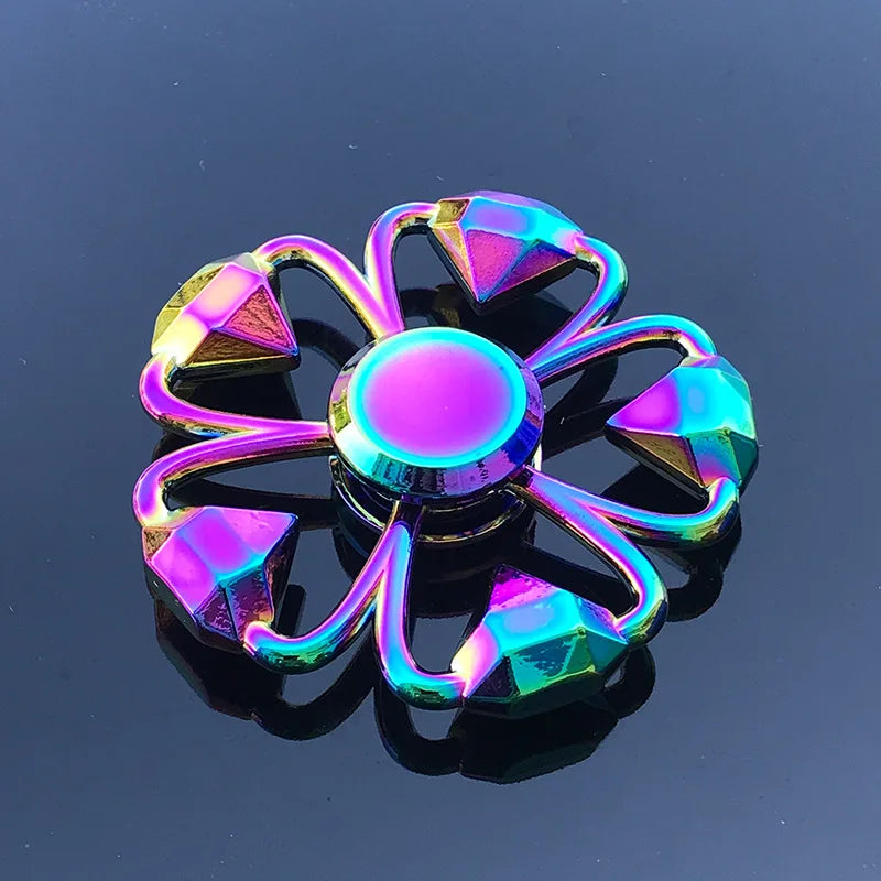 Rainbow Fidget Metal Spinner Colorful Finger Spinners
