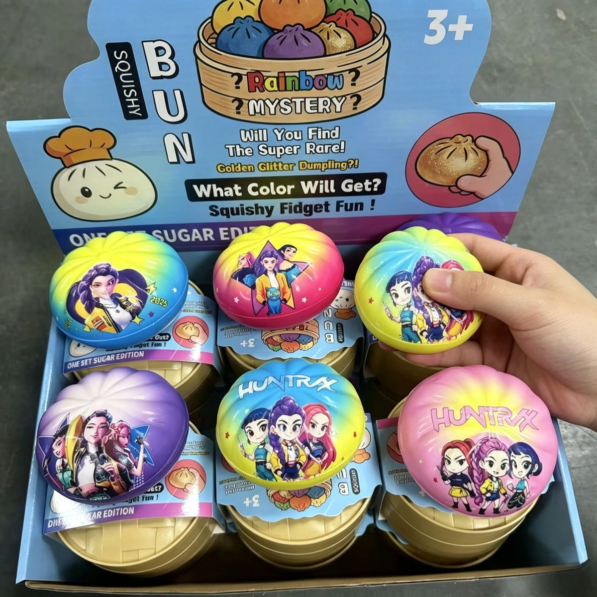 Rainbow Mystery Dumpling Squishy Toy – Random Design