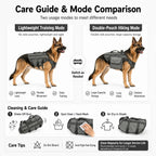 Borwger Tactical Dog Backpack Harness – Outdoor Adventure Pack