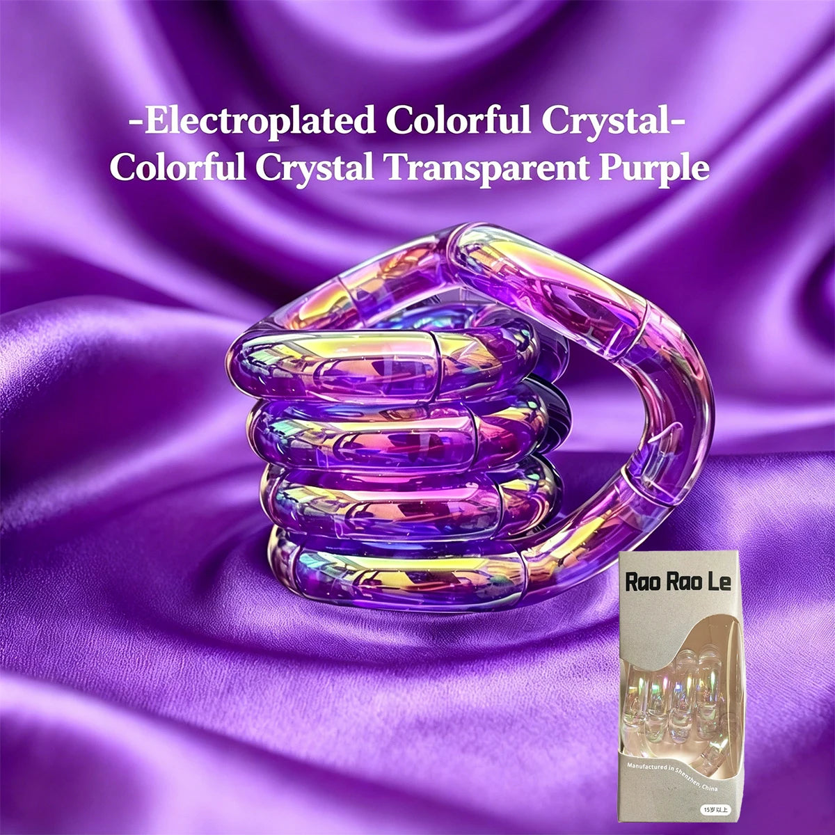 Crystal Coil Fidget Toy – Flexible Sensory Twist