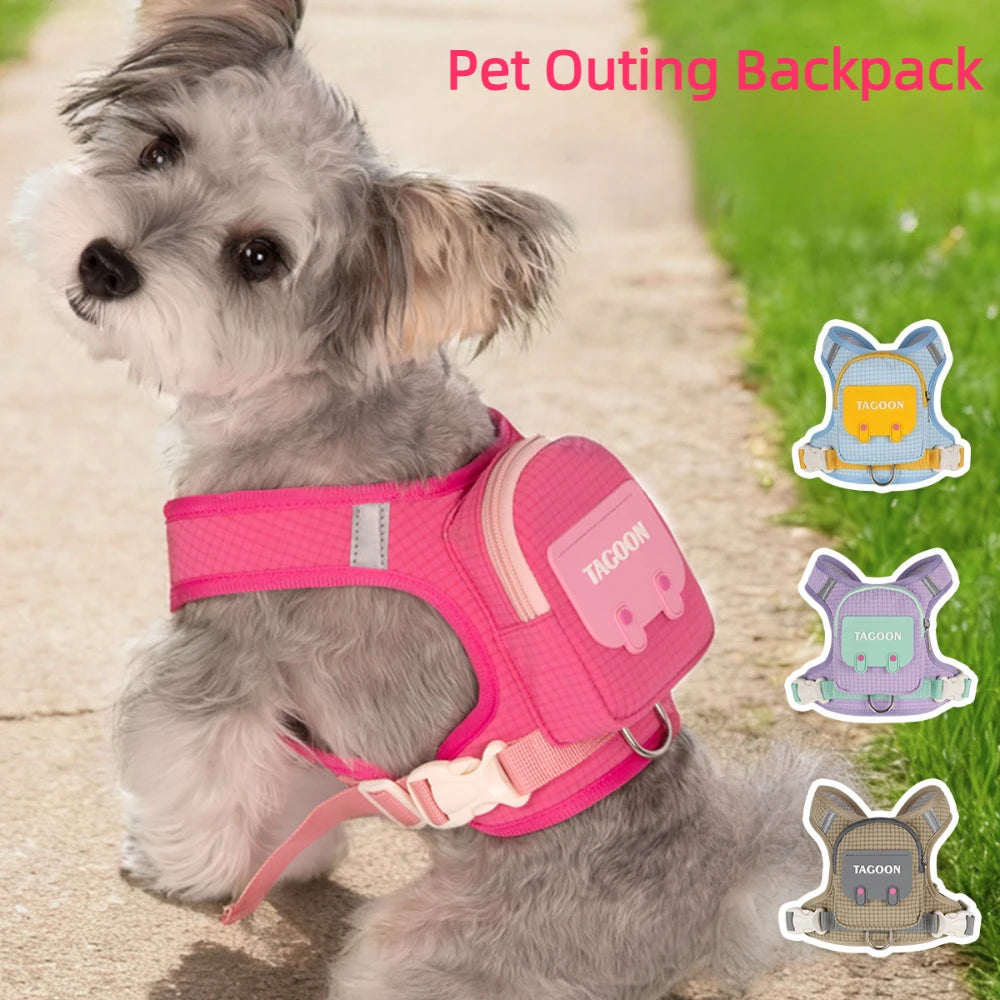 Borwger Plaid Dog Backpack Harness – Outdoor Adventure Pack
