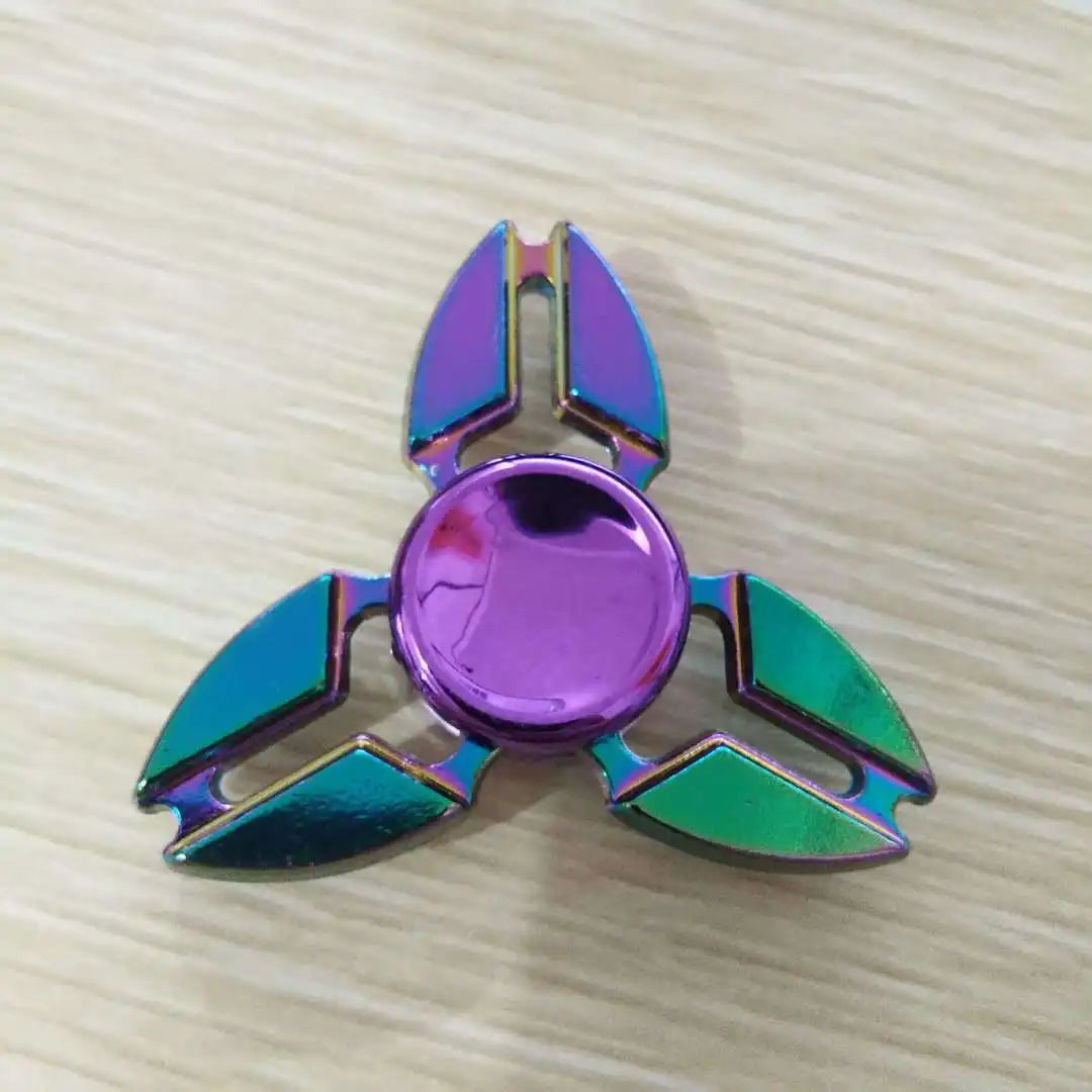Rainbow Fidget Metal Spinner Colorful Finger Spinners