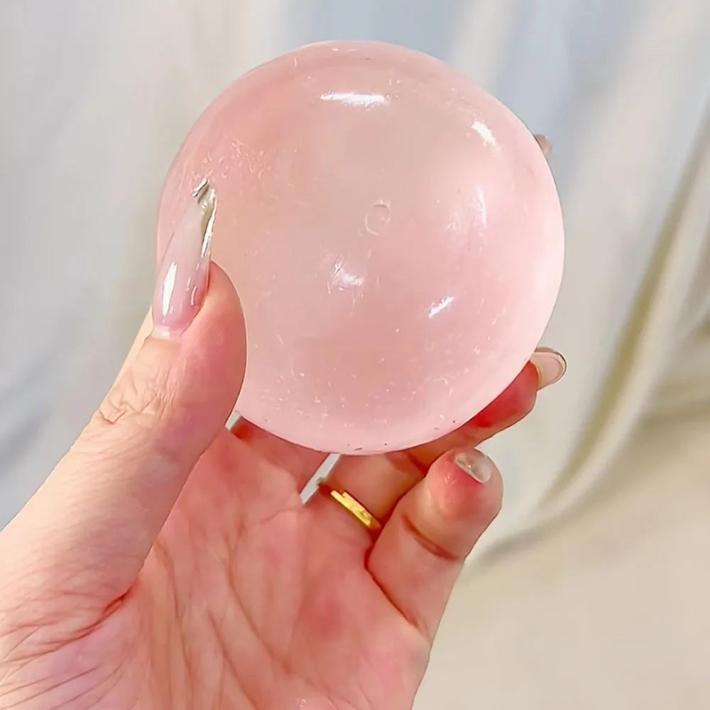 Transparent Mochi Squishy Ball – Soft Squeeze Fidget Toy
