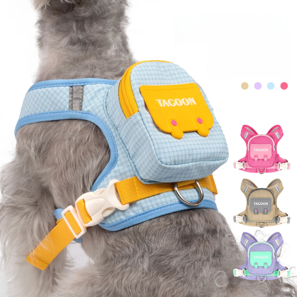 Borwger Plaid Dog Backpack Harness – Outdoor Adventure Pack