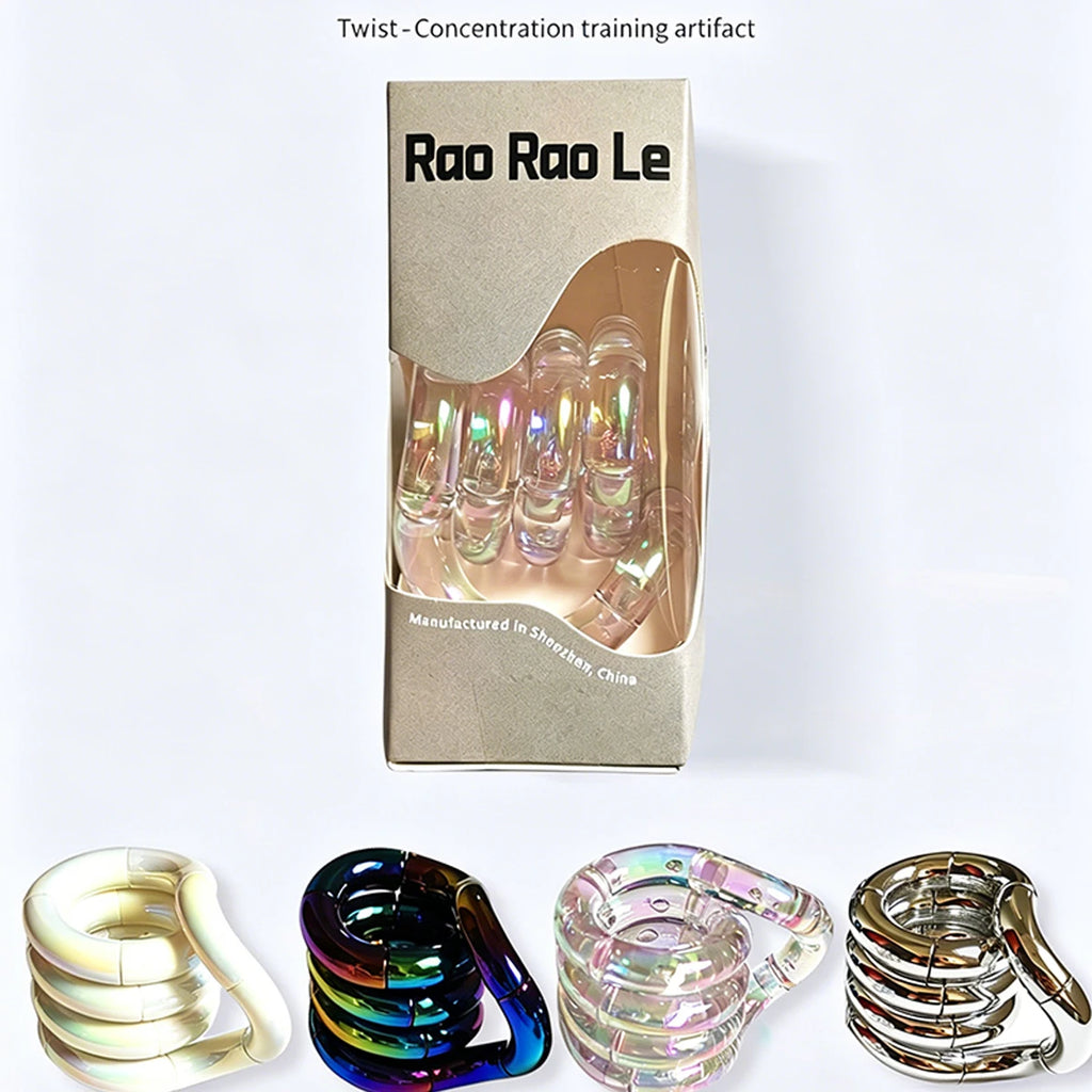 Crystal Coil Fidget Toy – Flexible Sensory Twist