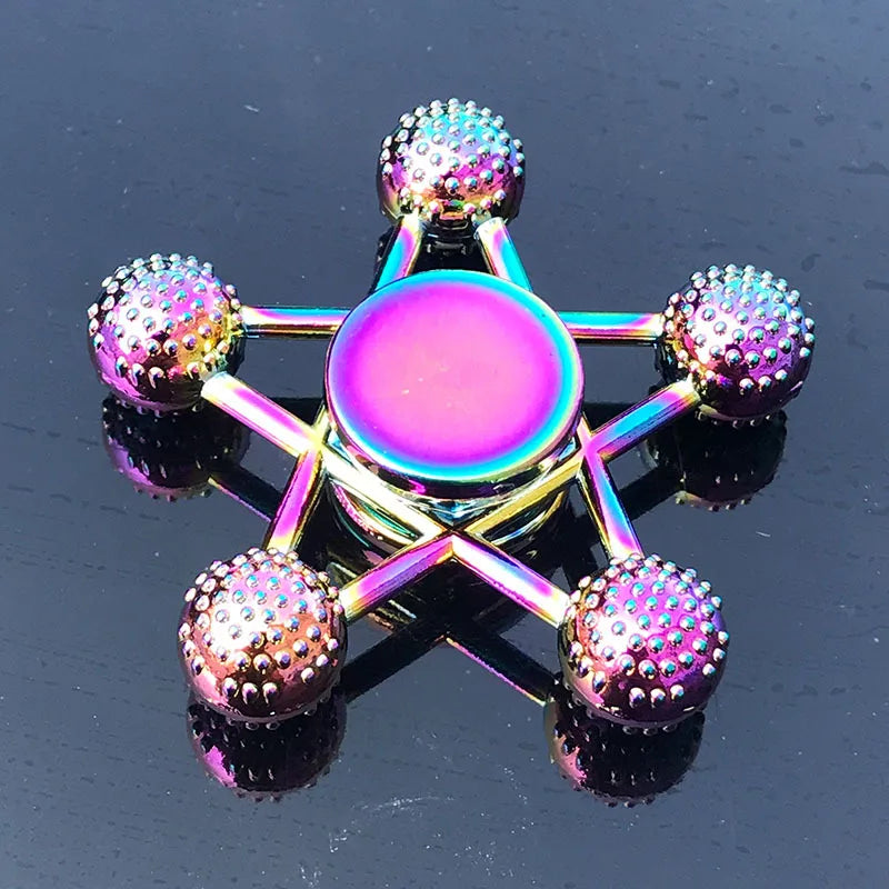 Rainbow Fidget Metal Spinner Colorful Finger Spinners