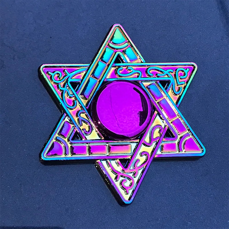 Rainbow Fidget Metal Spinner Colorful Finger Spinners