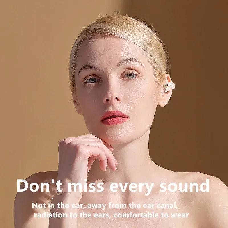 Borwger Bluetooth 5.3 Open-Ear Clip Wireless Earphone