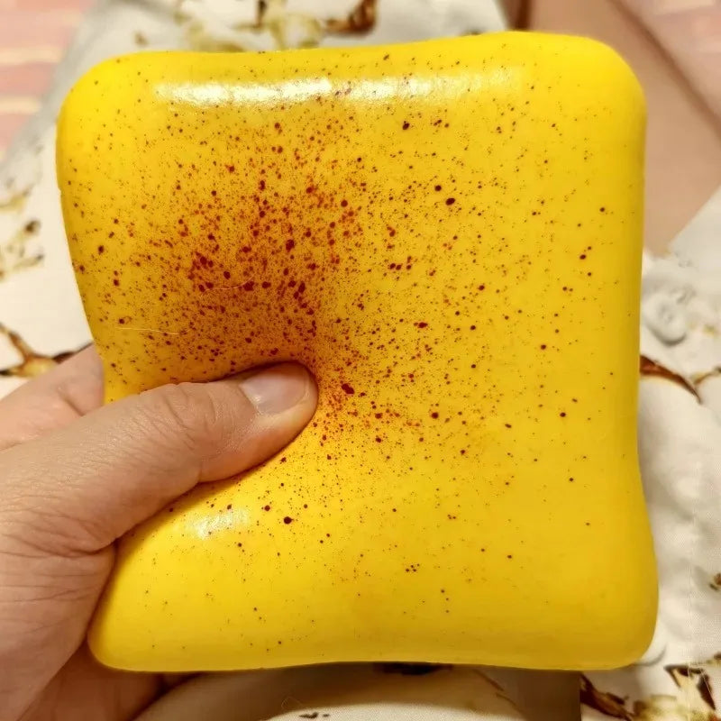 Soft Toast Bread Squishy Toy – 9cm Sensory Fidget