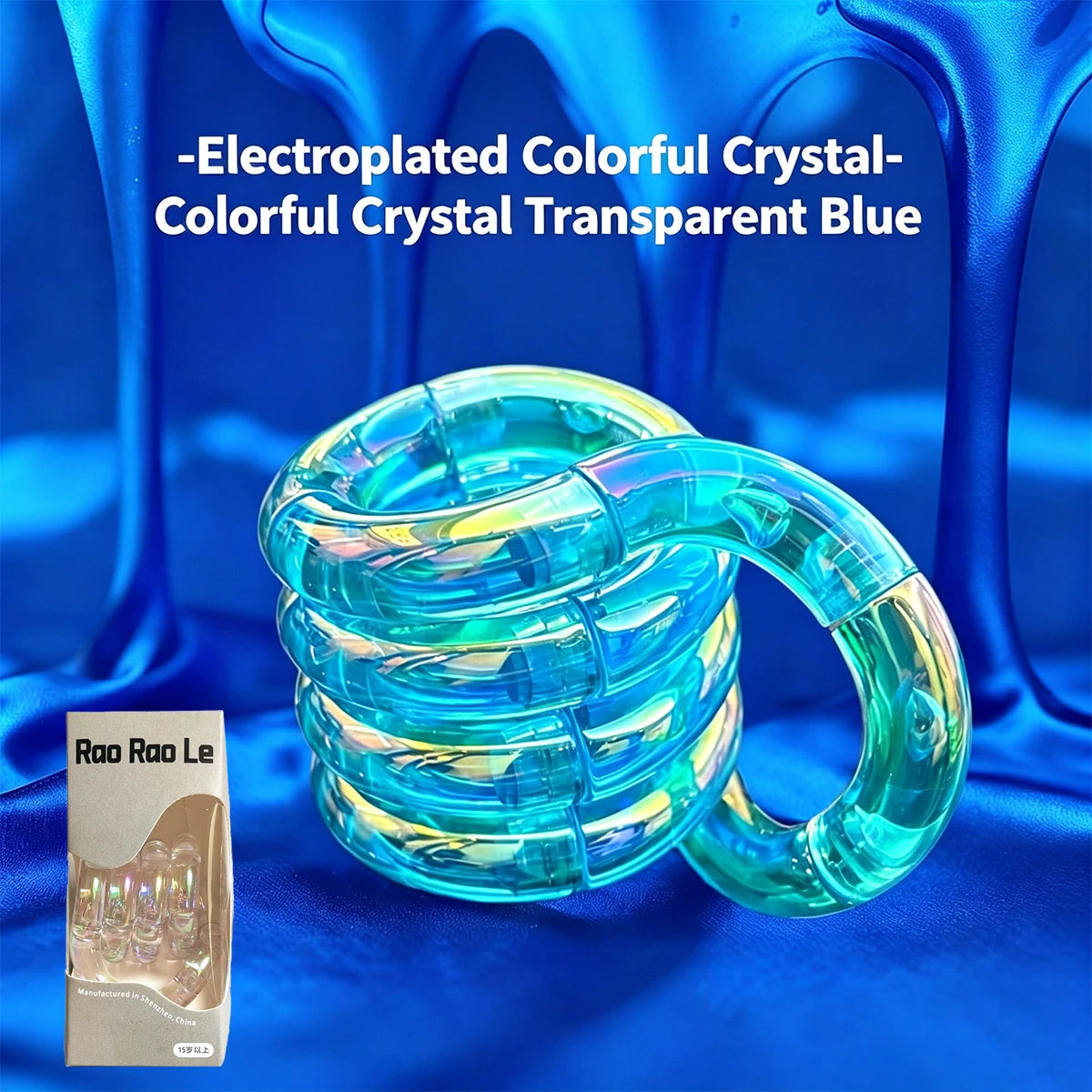 Crystal Coil Fidget Toy – Flexible Sensory Twist