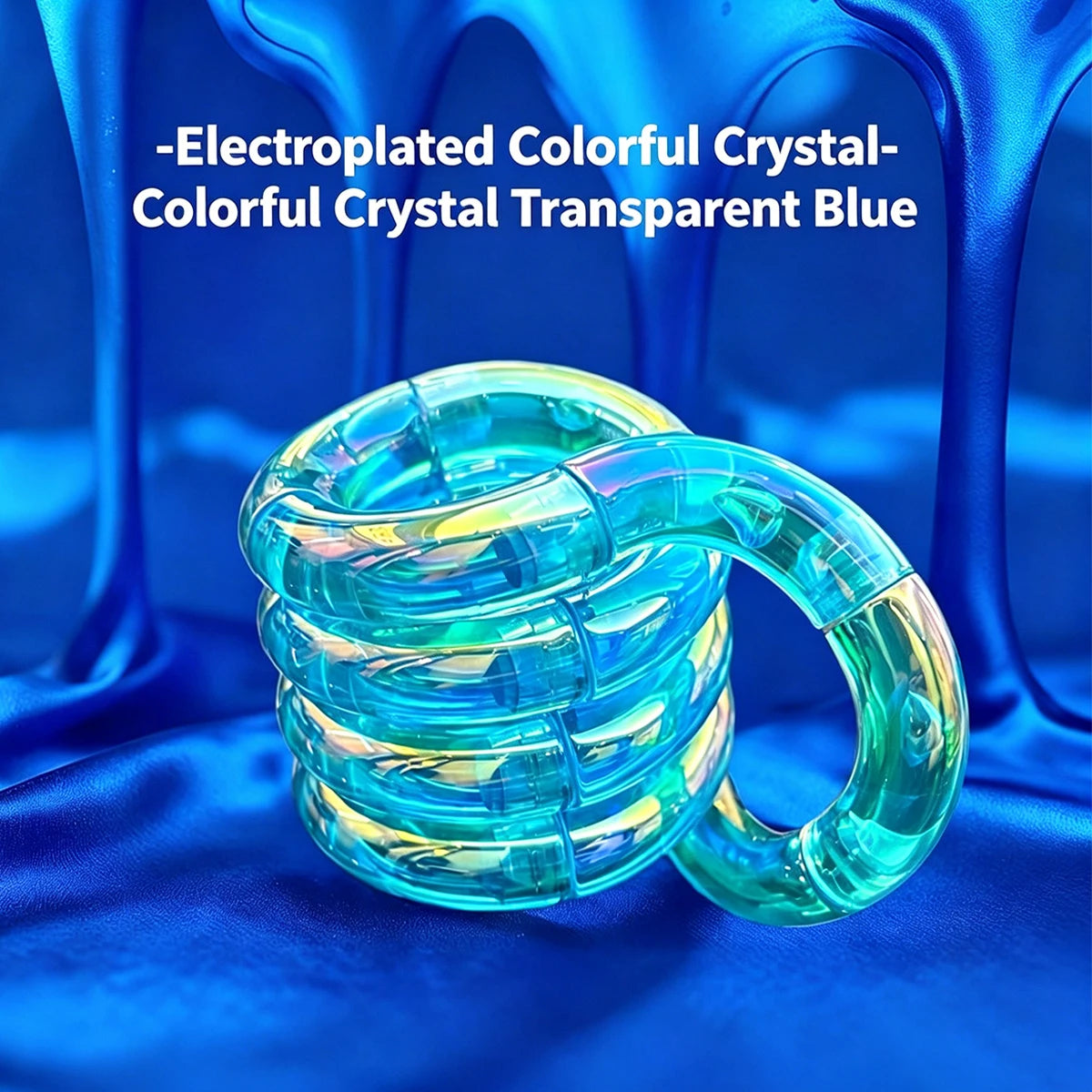 Crystal Coil Fidget Toy – Flexible Sensory Twist