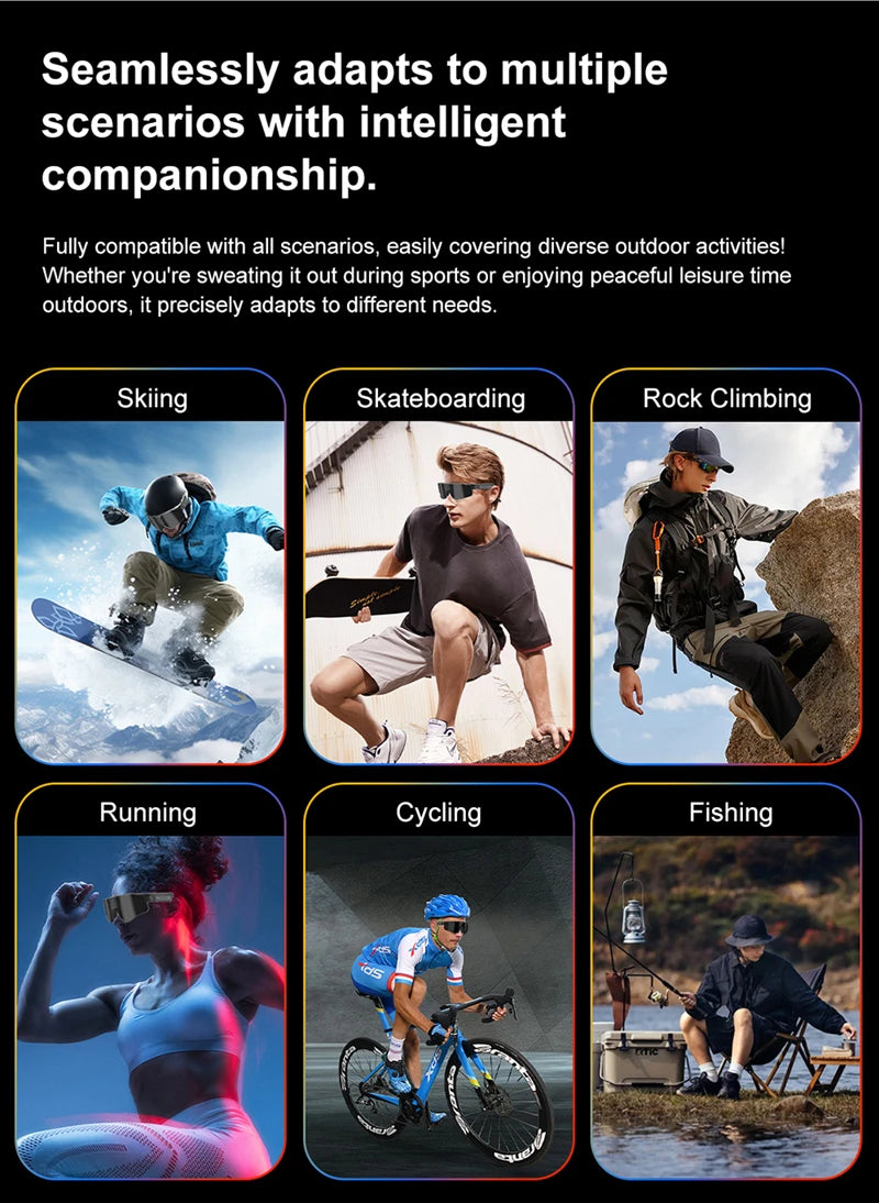 Smart Cycling Camera Glasses – Photo, Video & Bluetooth