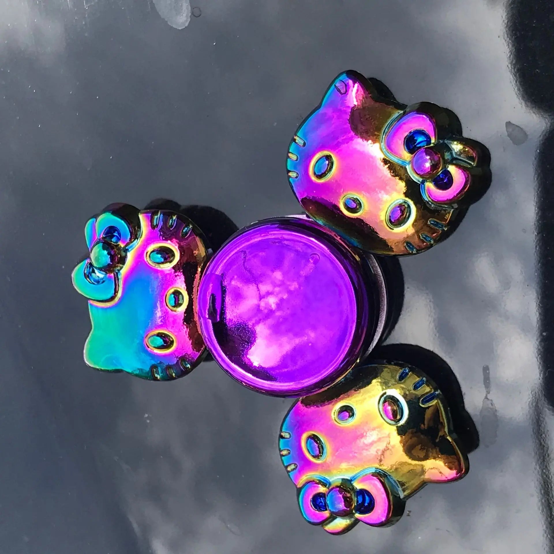Rainbow Fidget Metal Spinner Colorful Finger Spinners