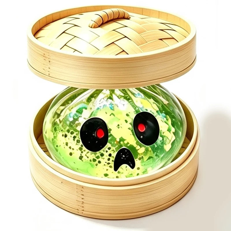 Halloween Glitter Dumpling Squishy Toy – 5.5cm