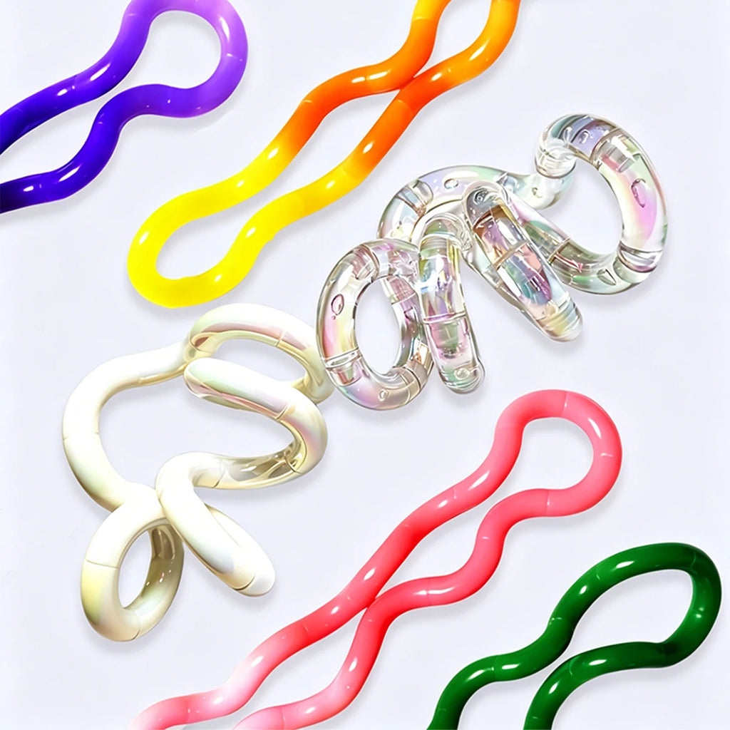 Crystal Coil Fidget Toy – Flexible Sensory Twist