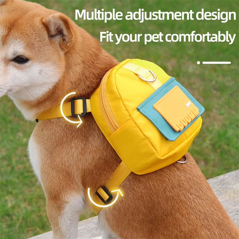 Waterproof Dog Backpack Harness – Adjustable Travel Pack