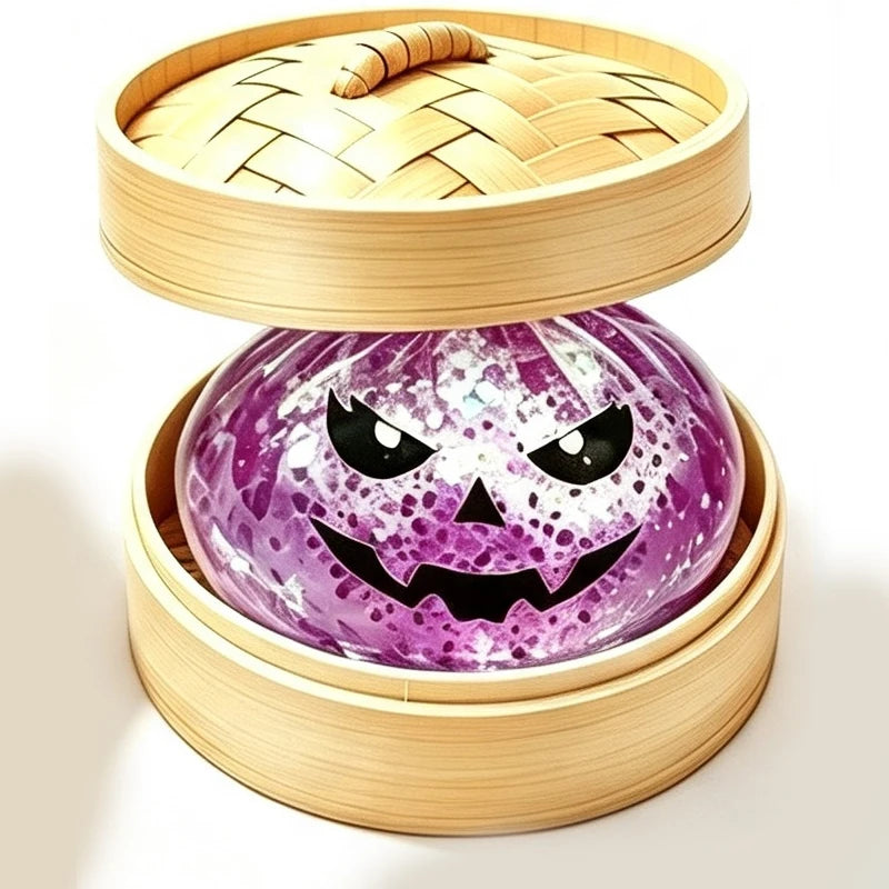 Halloween Glitter Dumpling Squishy Toy – 5.5cm