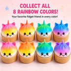 Rainbow Unicorn Dumpling Squishy Toy – Random Colour