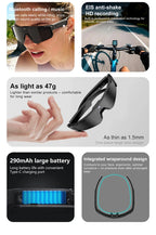 Smart Cycling Camera Glasses – Photo, Video & Bluetooth