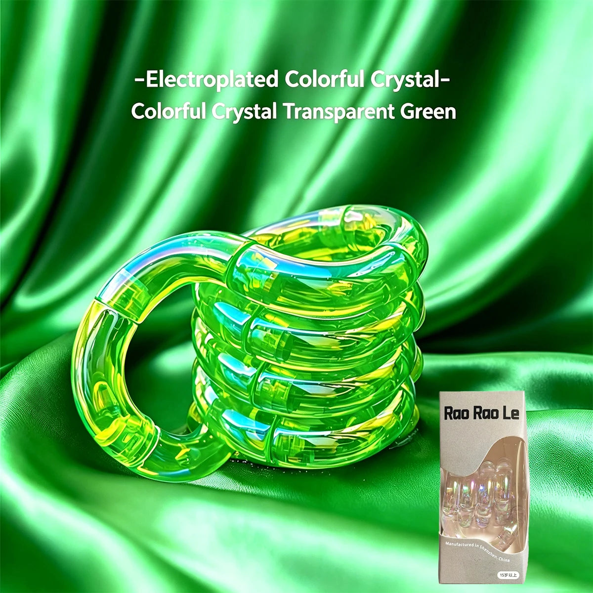 Crystal Coil Fidget Toy – Flexible Sensory Twist