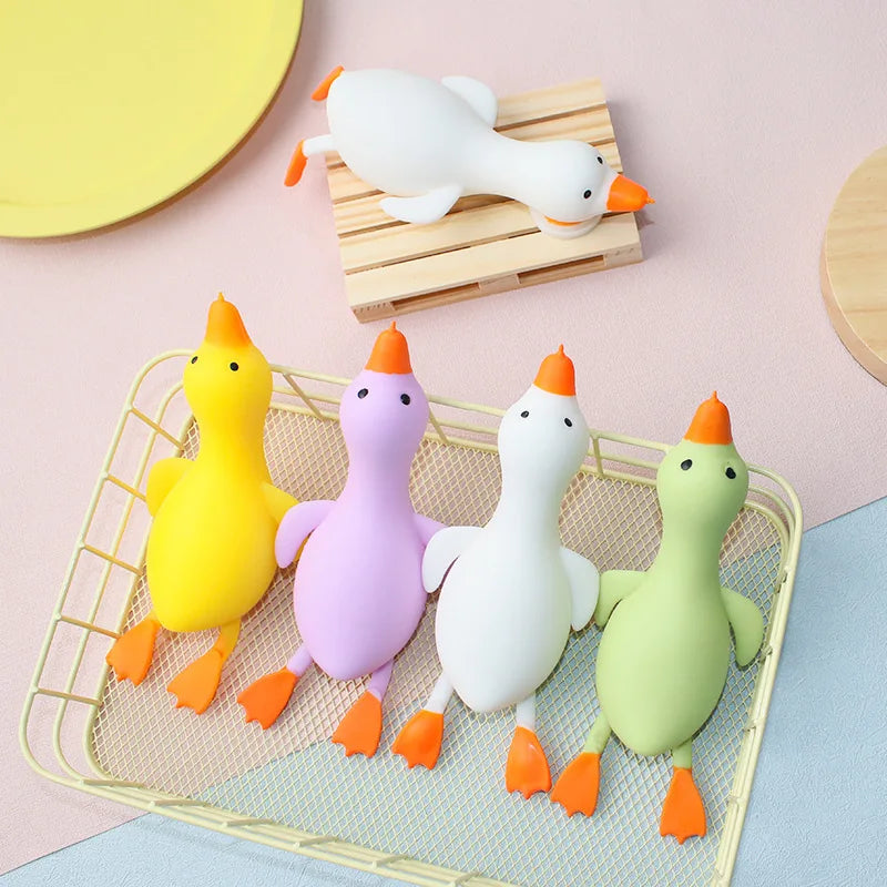 Aurora Duck Squishy Toy – Colourful Squeeze Duck