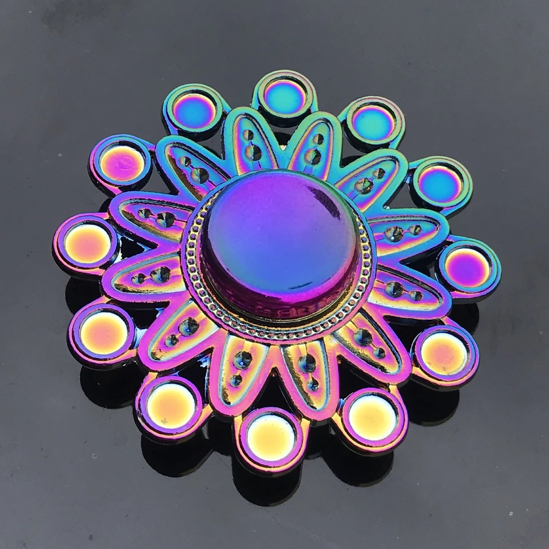 Rainbow Fidget Metal Spinner Colorful Finger Spinners