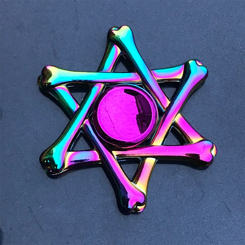Rainbow Fidget Metal Spinner Colorful Finger Spinners