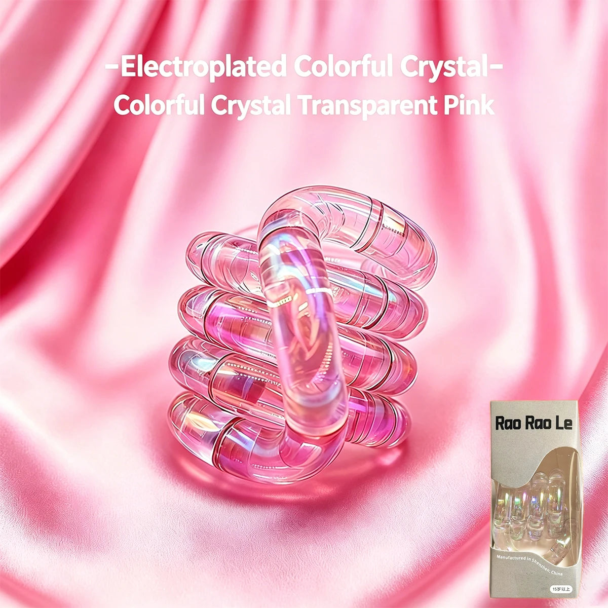 Crystal Coil Fidget Toy – Flexible Sensory Twist