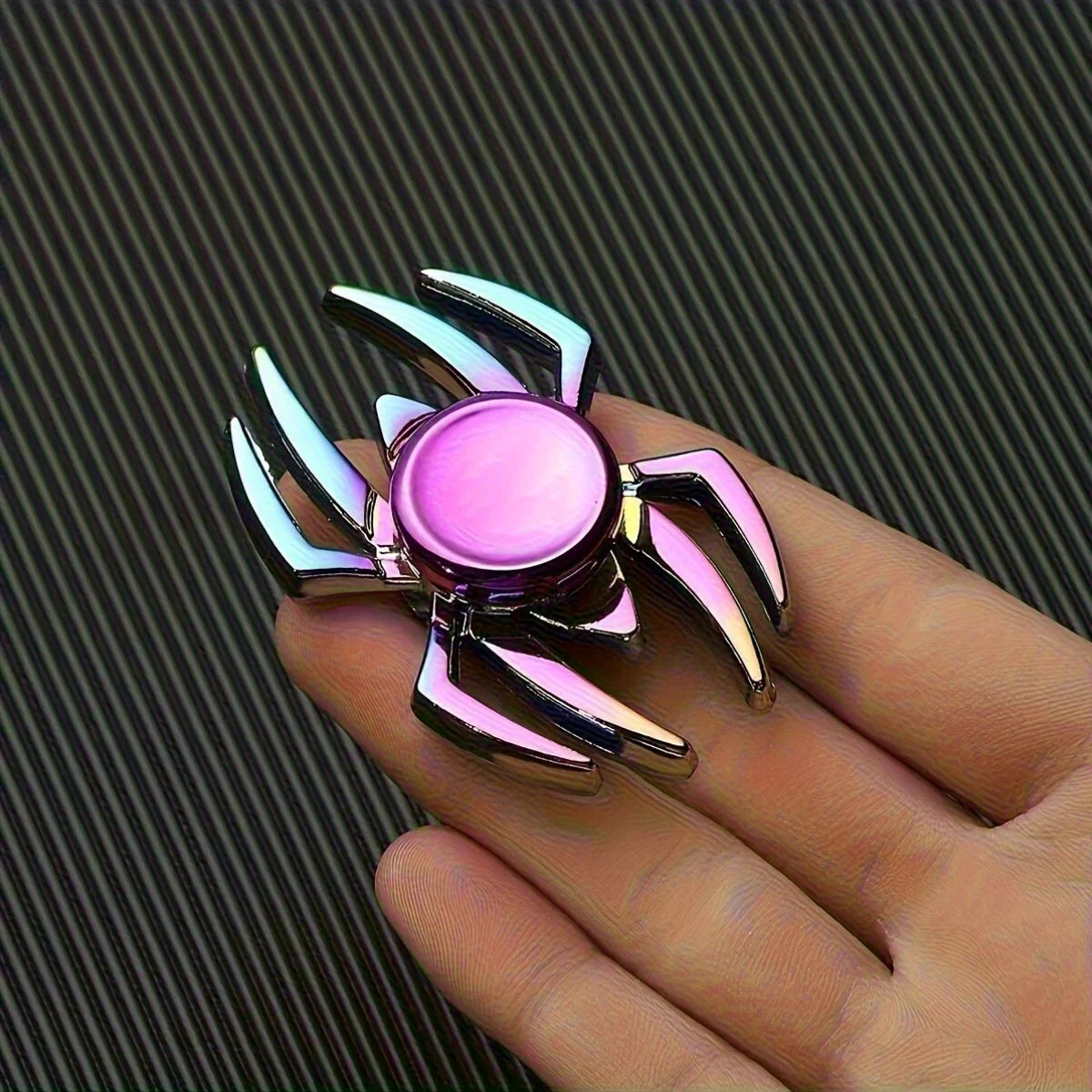 Borwger Metal Spider Fidget Spinner – Rainbow Alloy