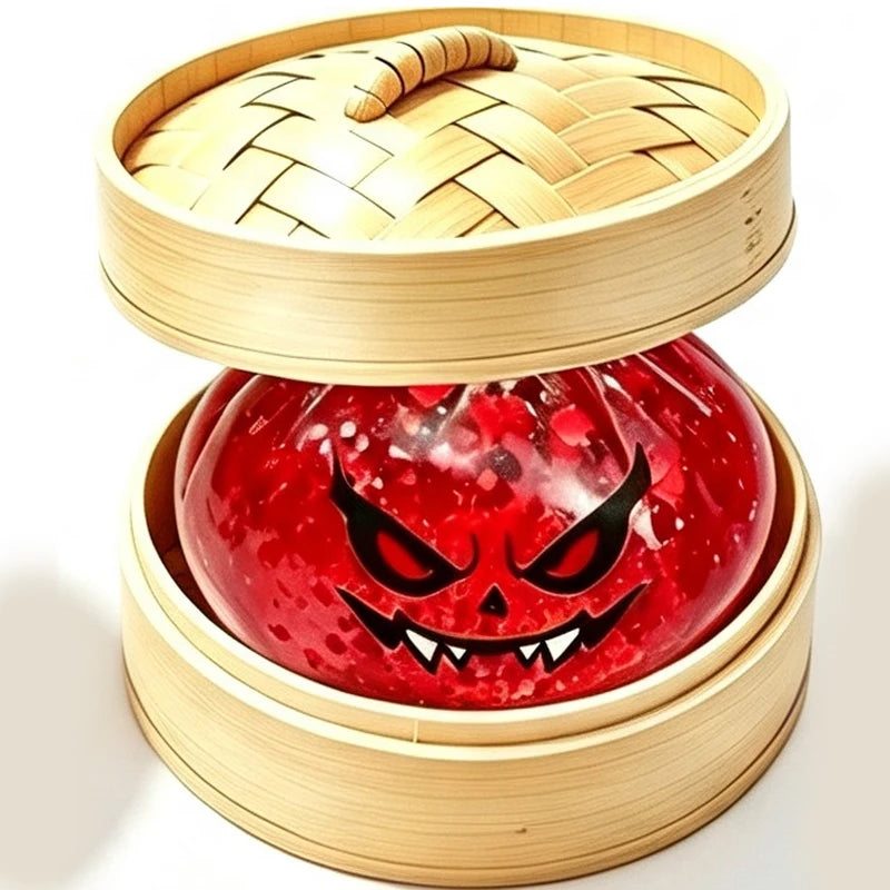Halloween Glitter Dumpling Squishy Toy – 5.5cm