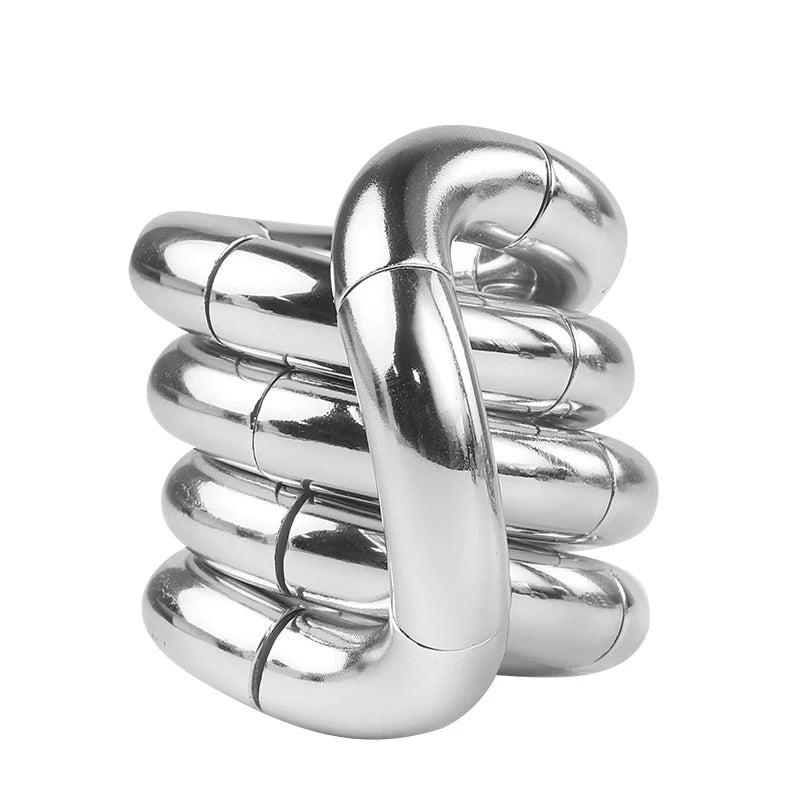 Crystal Coil Fidget Toy – Flexible Sensory Twist