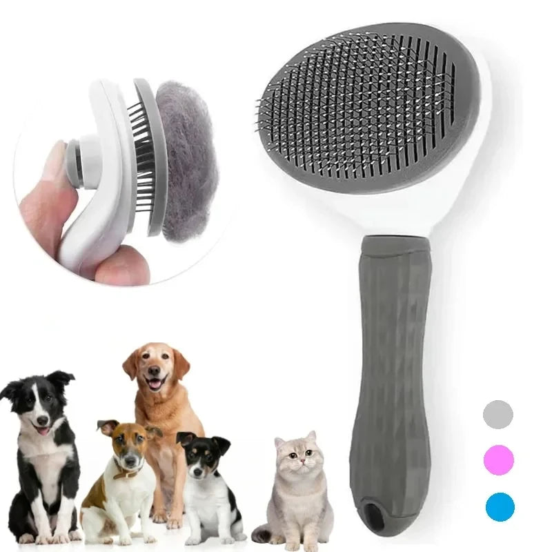 Self-Cleaning Pet Grooming & Deshedding Brush