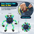 Borwger 4-Pack Glow-in-the-Dark Robot Fidget Spinners