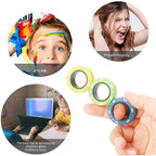 Magnetic Rings Fidget Toy Rainbow