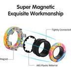 Magnetic Rings Fidget Toy Rainbow