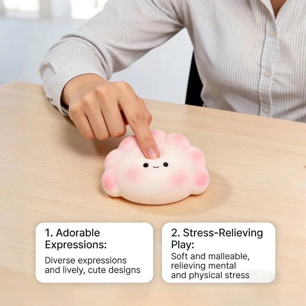 Cute Dumpling Squishy Toy – Slow Rising Sensory Fidget