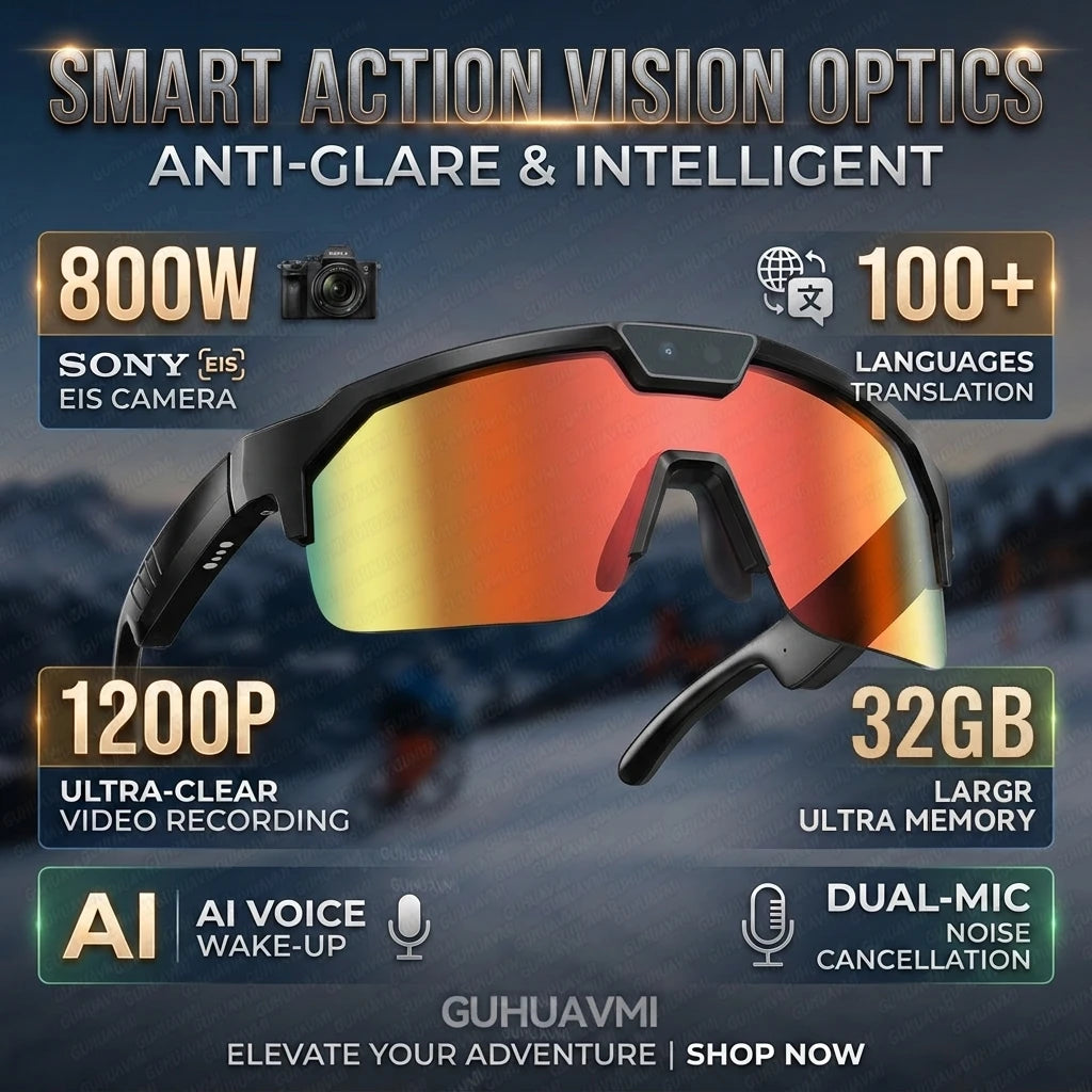 Borwger Smart Cycling Camera Glasses – HD Video & Bluetooth