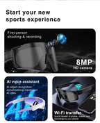 Smart Cycling Camera Glasses – Photo, Video & Bluetooth