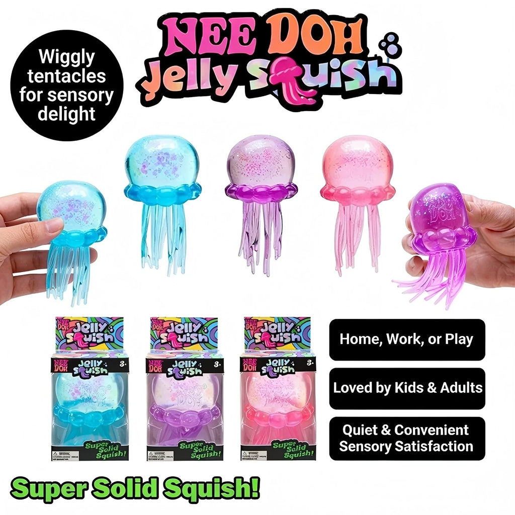 Jellyfish & Nice Cube Squishy Toys – Boxed or Unboxed