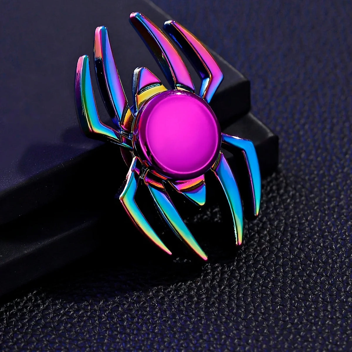 Borwger Metal Spider Fidget Spinner – Rainbow Alloy