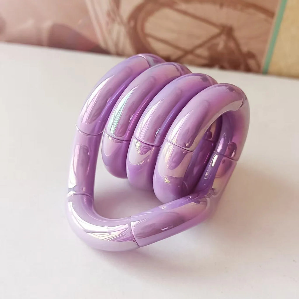 Crystal Coil Fidget Toy – Flexible Sensory Twist