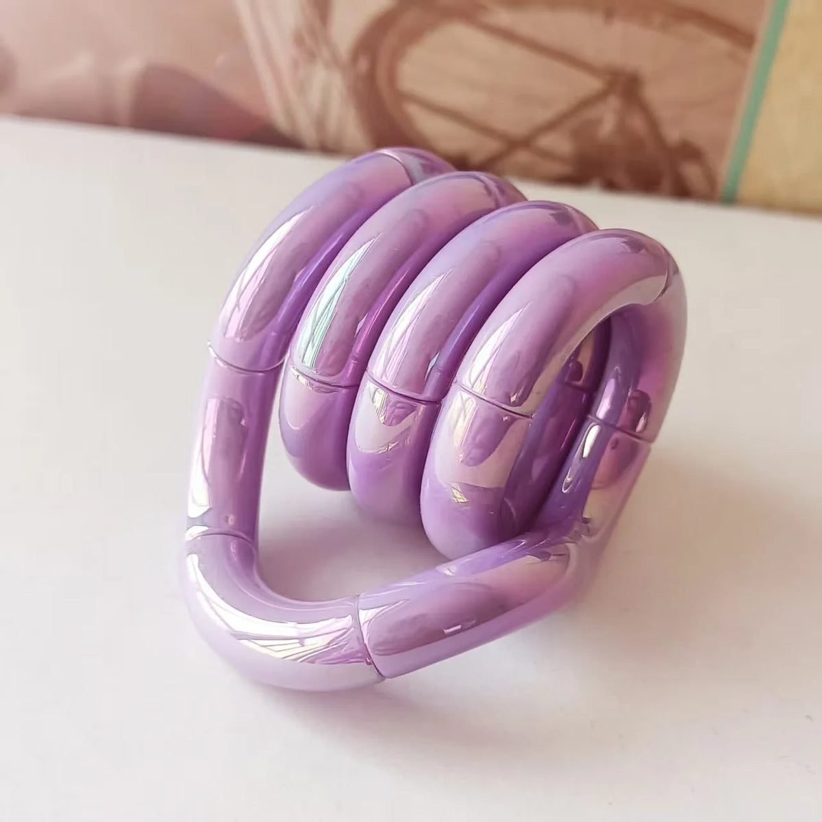 Crystal Coil Fidget Toy – Flexible Sensory Twist