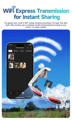Borwger Smart Camera Glasses – HD Video & Photo