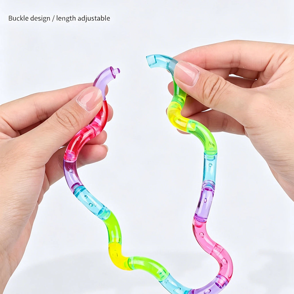 Crystal Coil Fidget Toy – Flexible Sensory Twist