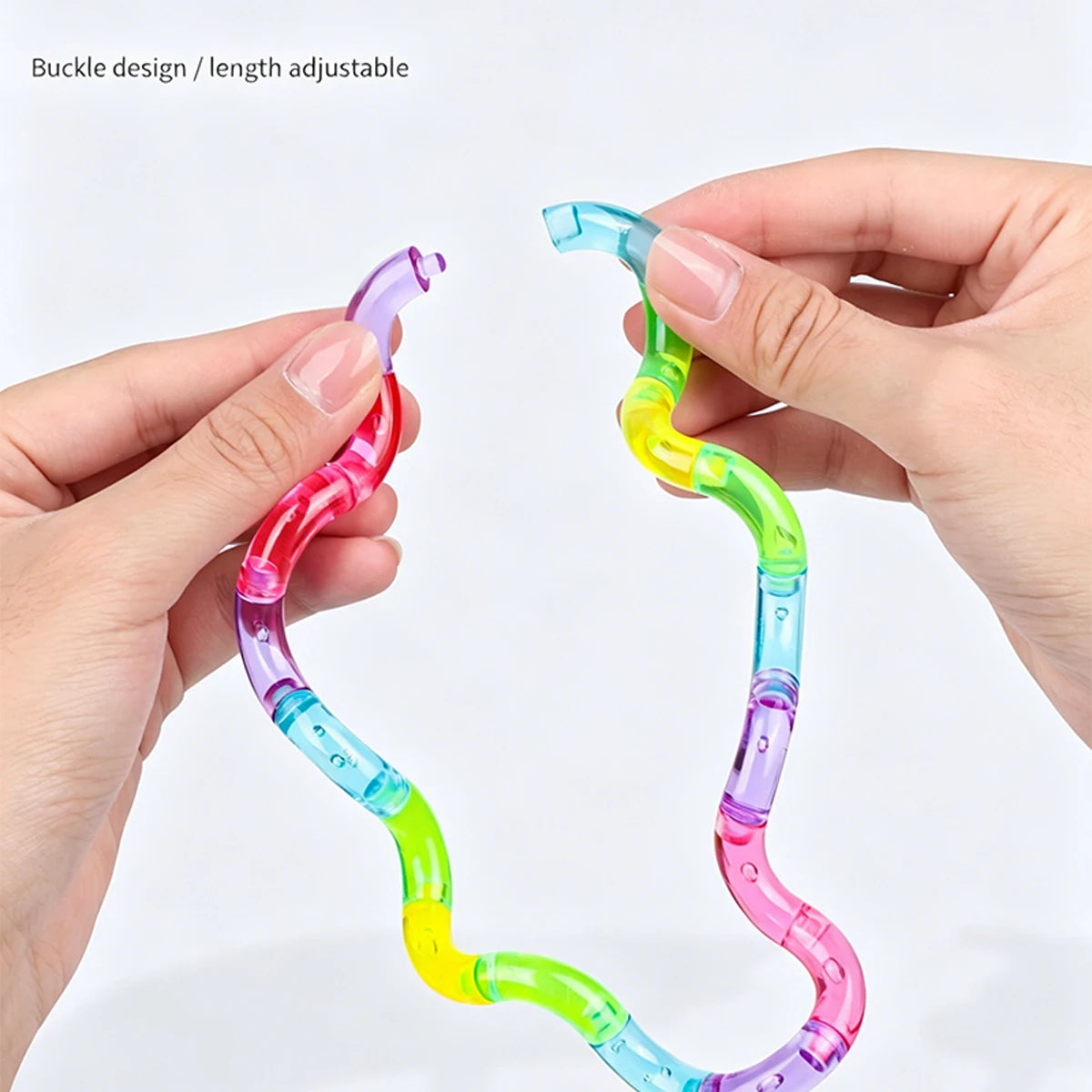 Crystal Coil Fidget Toy – Flexible Sensory Twist