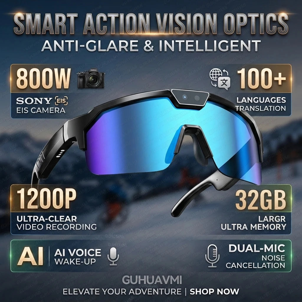Borwger Smart Cycling Camera Glasses – HD Video & Bluetooth
