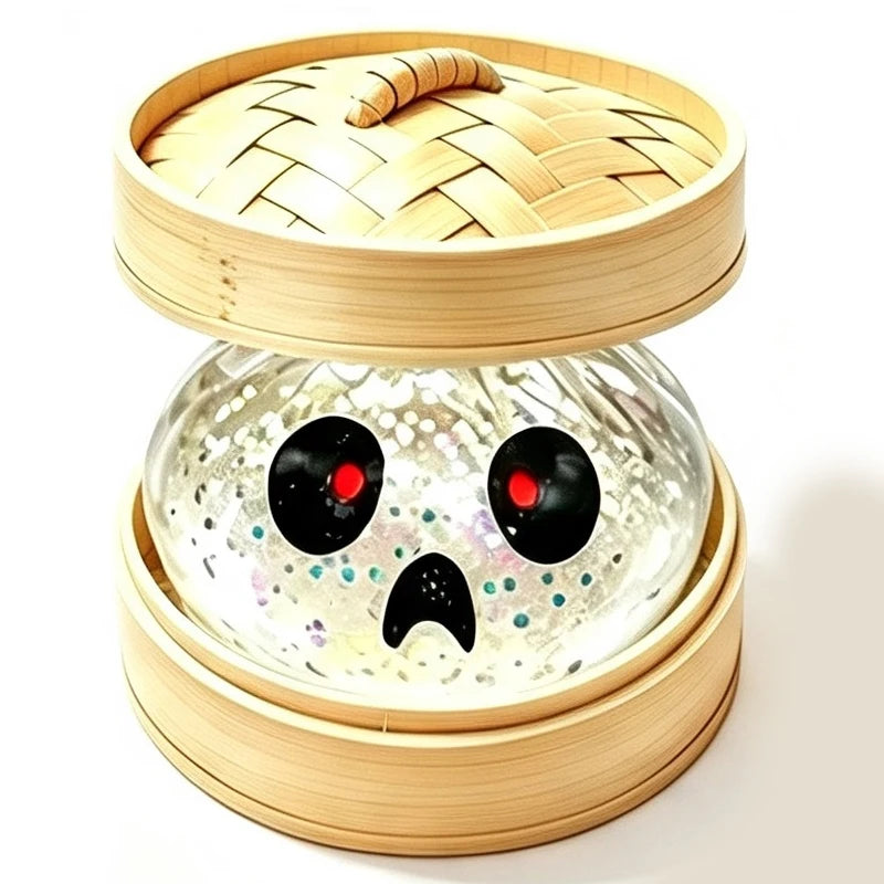 Halloween Glitter Dumpling Squishy Toy – 5.5cm