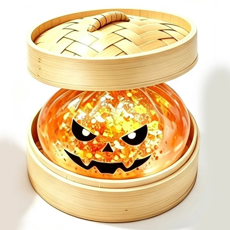 Halloween Glitter Dumpling Squishy Toy – 5.5cm