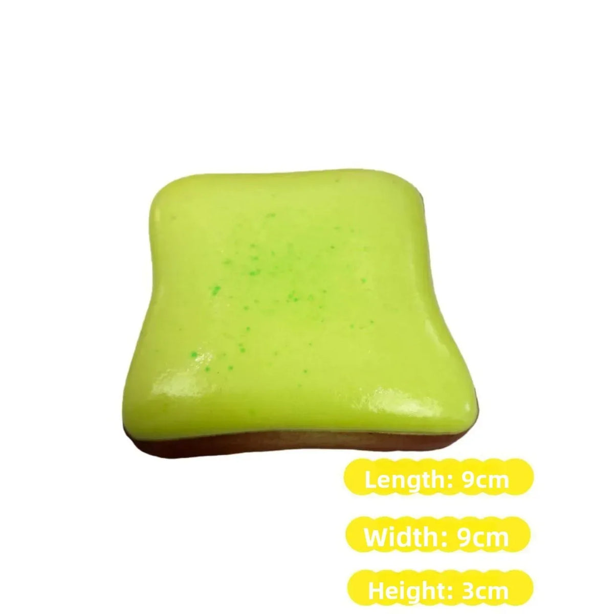 Soft Toast Bread Squishy Toy – 9cm Sensory Fidget